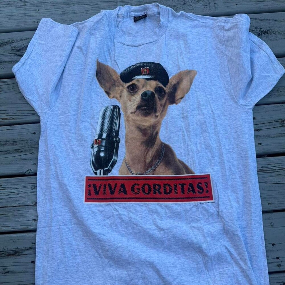 Vintage 90s Taco Bell grey cotton t-shirt XL 1998